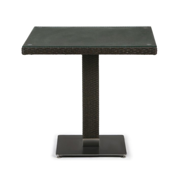Стол из искусственного ротанга T606SWT-W53-80x80 Brown