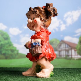 

Садовая фигура "Девочка гном с незабудками", 53х39см,