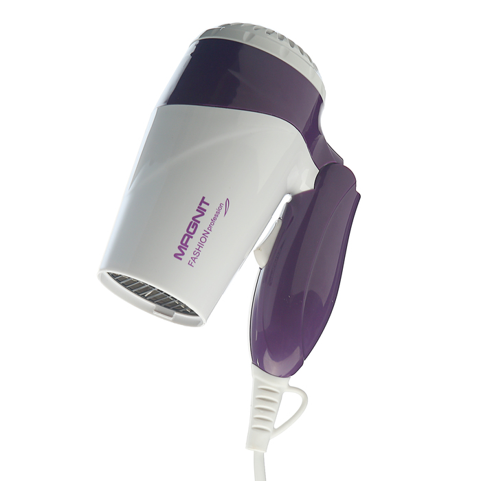 Фен Magnit RMH-1159, 1600 Вт, 2 скорости, складная ручка, съёмный защитный фильтр
