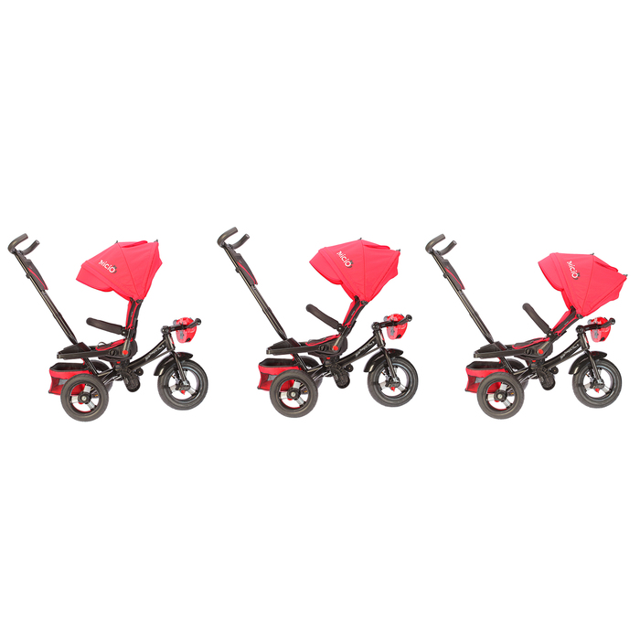 Велосипед трехколесный Micio Comfort Plus 2018, надувные колеса 12"/10", цвет красный