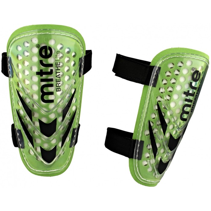 Щитки футбольные MITRE Tension BreatheLite Slip без голеностопа M 83024204