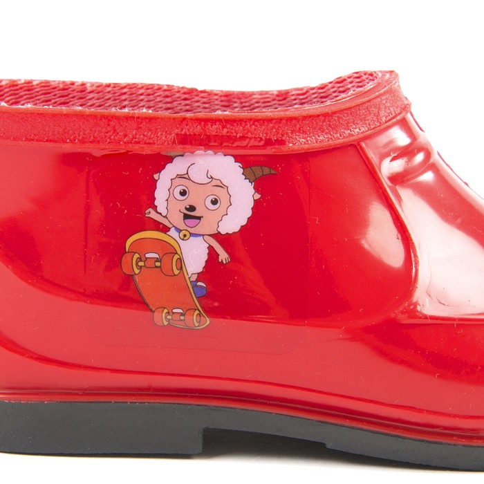 Галоши детские с аппликацией арт. 70 (красный) (р. 25)