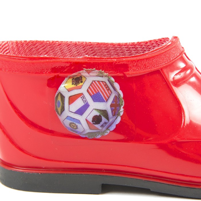 Галоши детские с аппликацией арт. 70 (красный) (р. 33)
