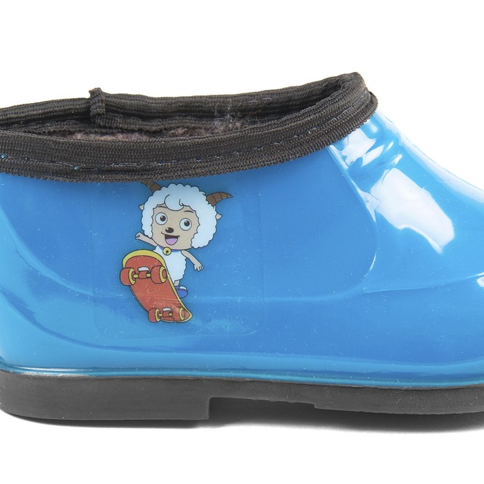 Галоши детские с аппликацией утепленные арт. 70У (синий) (р. 27)
