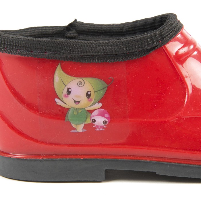 Галоши детские с аппликацией утепленные арт. 70У (красный) (р. 32)