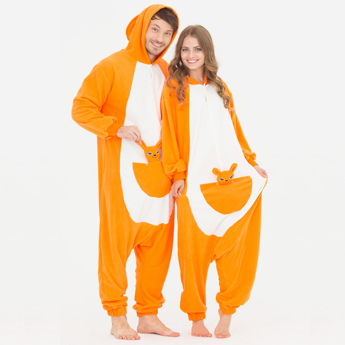 Комбинезон-кигуруми на молнии "Кенгуру" (M), р.46-48, рост 170-178 см