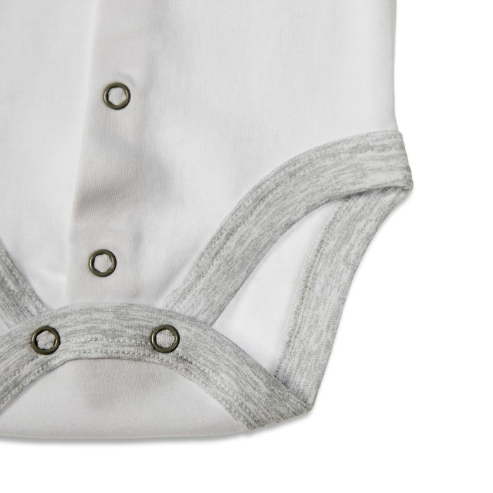 Боди детское с днинным рукавом, рост 62 см, цвет серый б042(62)б1_М