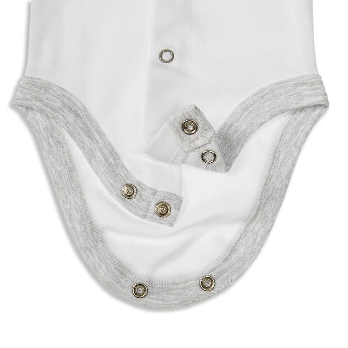 Боди детское с днинным рукавом, рост 62 см, цвет серый б042(62)б1_М