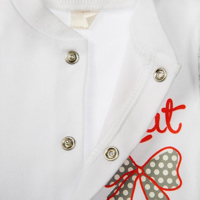 Боди детское с днинным рукавом, рост 62 см, цвет серый б042(62)б1_М