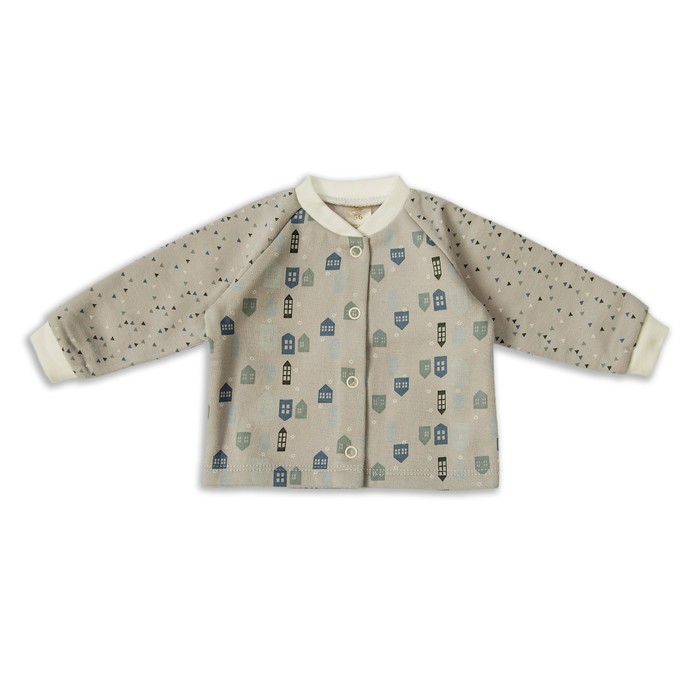 Кофта детская с длинным рукавом, рост 62 см, цвет серый к012(62)с1_М