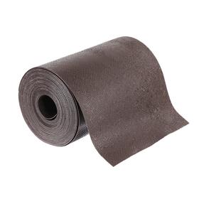 Лента бордюрная, 0.2 × 10 м, толщина 1.2 мм, пластиковая, коричневая, Greengo