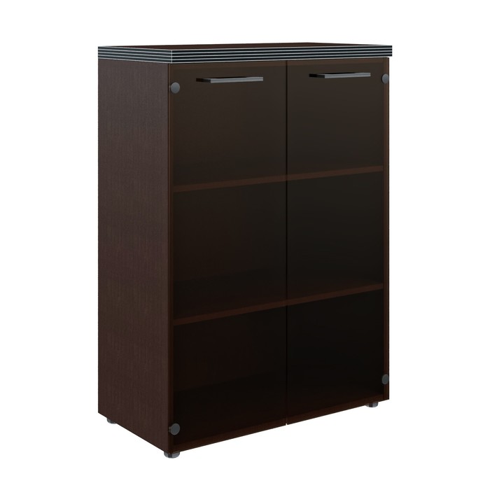 Шкаф со стеклянными дверьми TORR TMC 85.2, венге магия