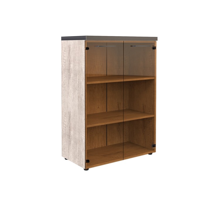 Шкаф со стеклянными дверьми TORR TMC 85.2, дуб каньон