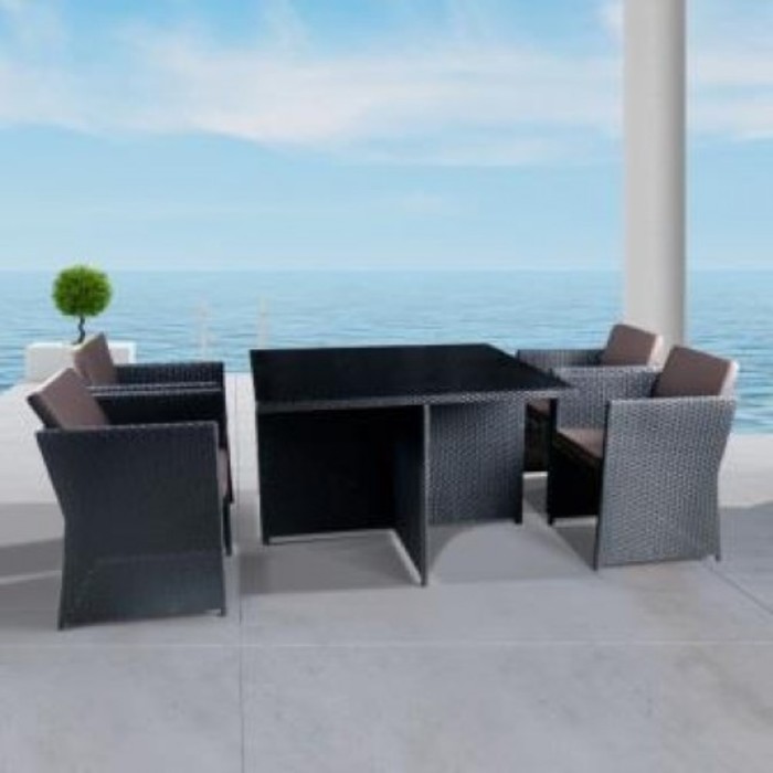 Комплект мебели из искусственного ротанга T300A/Y300A-W53 Brown (4+1)