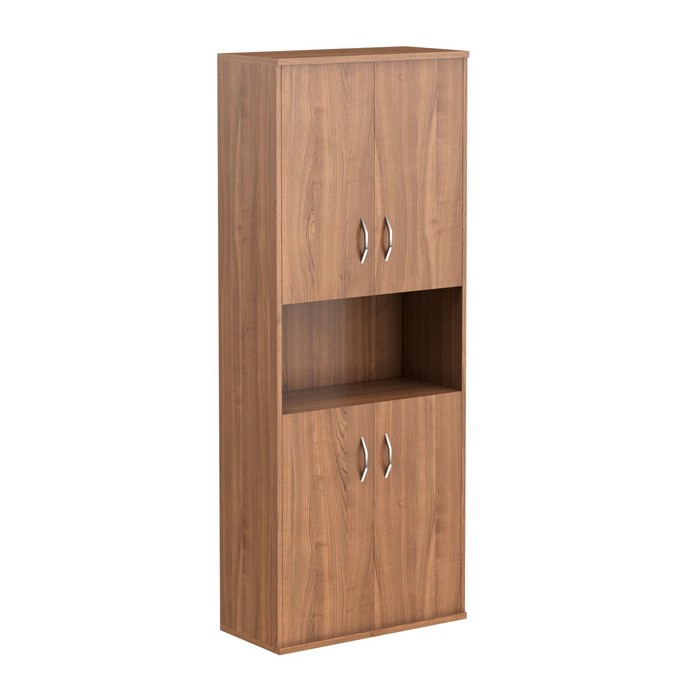 Шкаф с двумя комплектами глухих малых дверей IMAGO СТ-1.5, орех французcкий