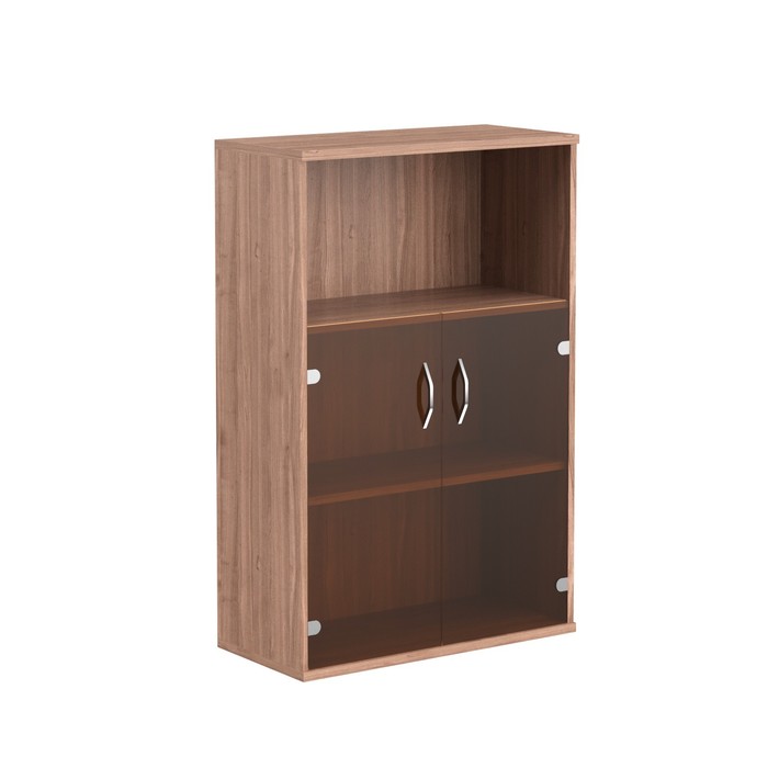 Шкаф с малыми стеклянными дверьми IMAGO СТ-2.2, ясень шимо