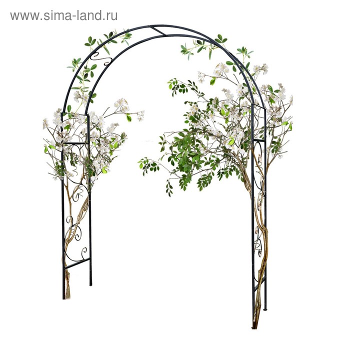 Арка садовая, разборная, 252 × 226 × 48 см, металл арка садовая разборная со скамейкой 240 × 120 × 48 см металл
