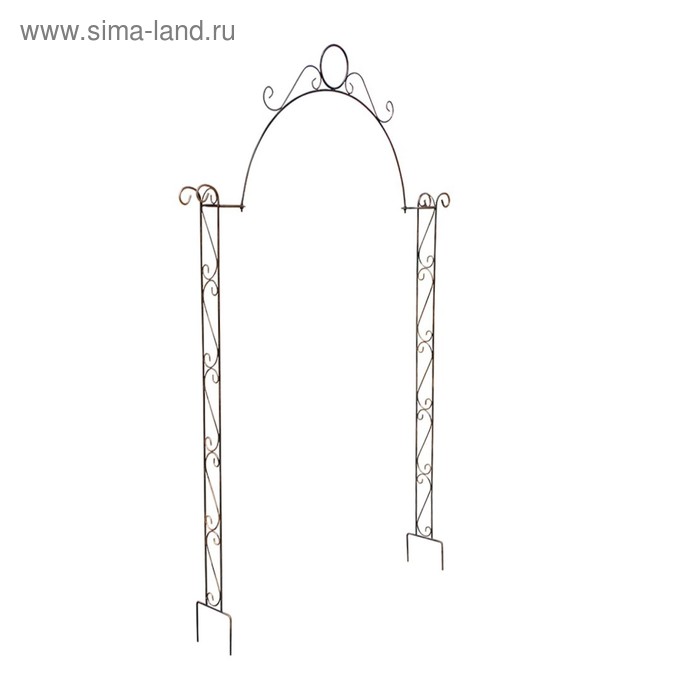Арка садовая, разборная, 235 × 128 × 23 см, металл арка садовая разборная 270 × 145 × 66 см металл