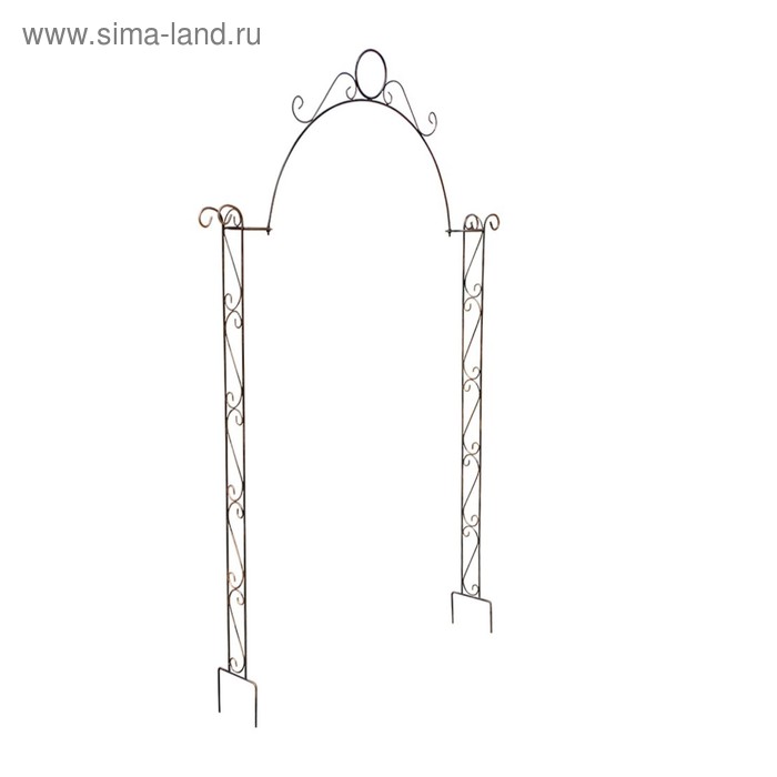 

Арка садовая, разборная, 235 × 128 × 23 см, металл
