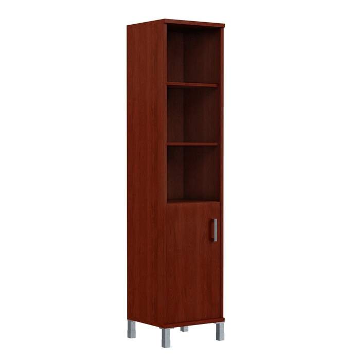 Шкаф-колонка высокая с глухой малой дверью BORN B 431.2(L), бургунди