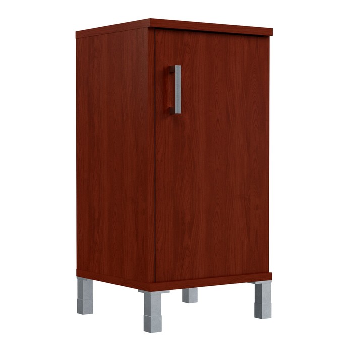 Шкаф-колонка низкая с глухой малой дверью BORN B 411.2(R), бургунди