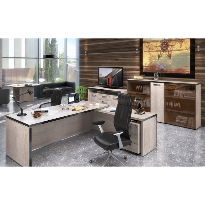 Шкаф колонка с глухой средней дверью TORR THC 42.6, дуб каньон