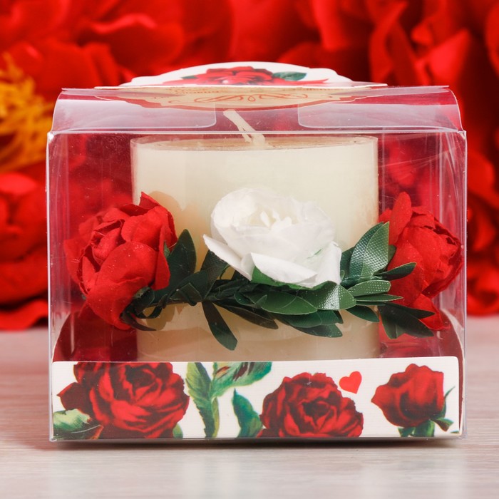 Подарочная свеча "Любимой", 7 х 7 см