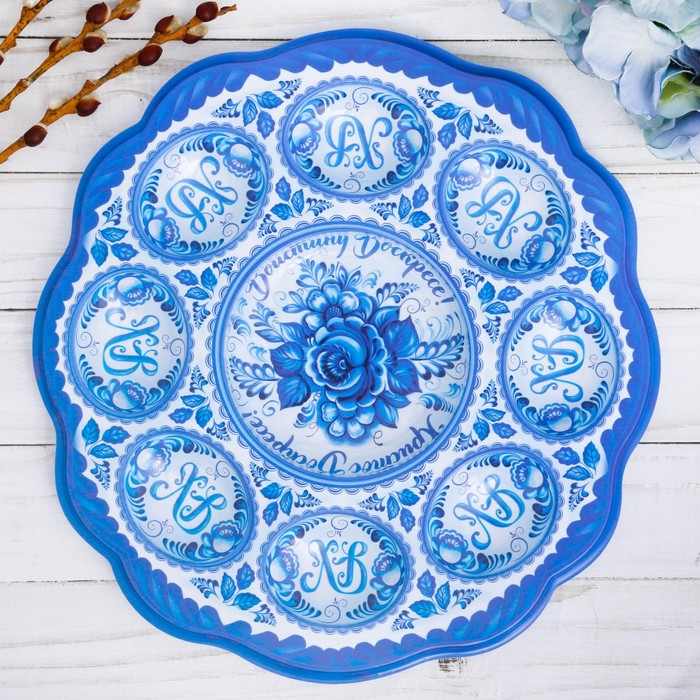 Пасхальная подставка на 8 яиц "Христос Воскресе!"