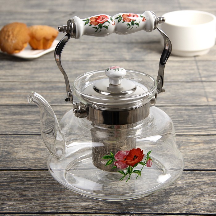 Чайник заварочный 1,2 л "Мари", огнеупорный