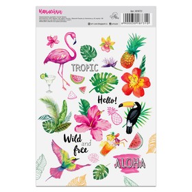 

Наклейки бумажные без линии реза Tropic, 14 х 21 см