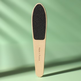 Тёрка для ног, наждачная, двусторонняя, 16,5 см, деревянная Ош