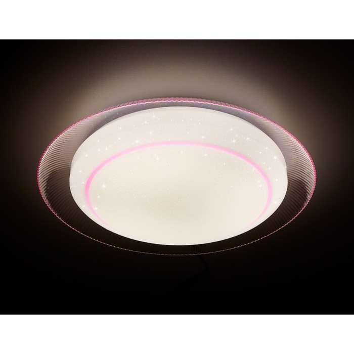 Светильник "Wilias" 48Вт LED белый, розовый 50x50x11см