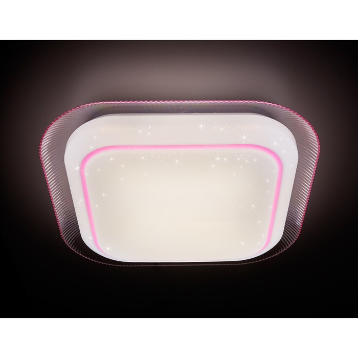 Светильник "Soal" 48Вт LED белый, розовый 48x48x11см