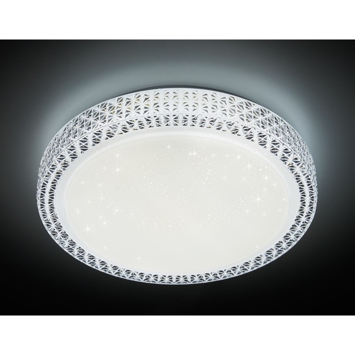 Светильник "Nuts" 48Вт LED белый, черный 40x40x9см