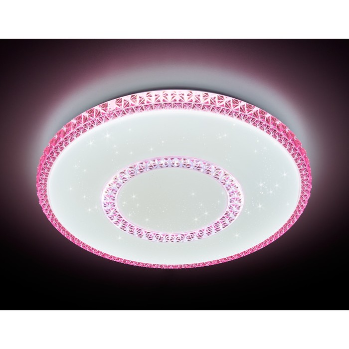 Светильник "Fouls" 96Вт LED белый, красный 50x50x7см