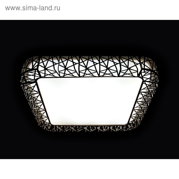Светильник Ambrella light Quadro 72Вт LED белый, черный 50x50x10 см
