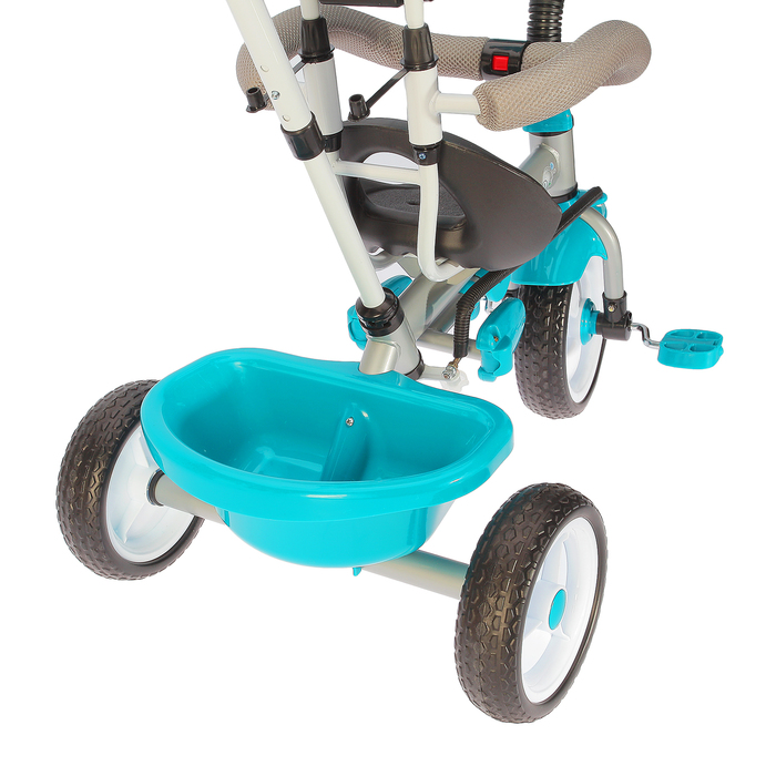 Велосипед трехколесный Micio Uno 2018, колеса EVA 10"/8", цвет голубой/серый