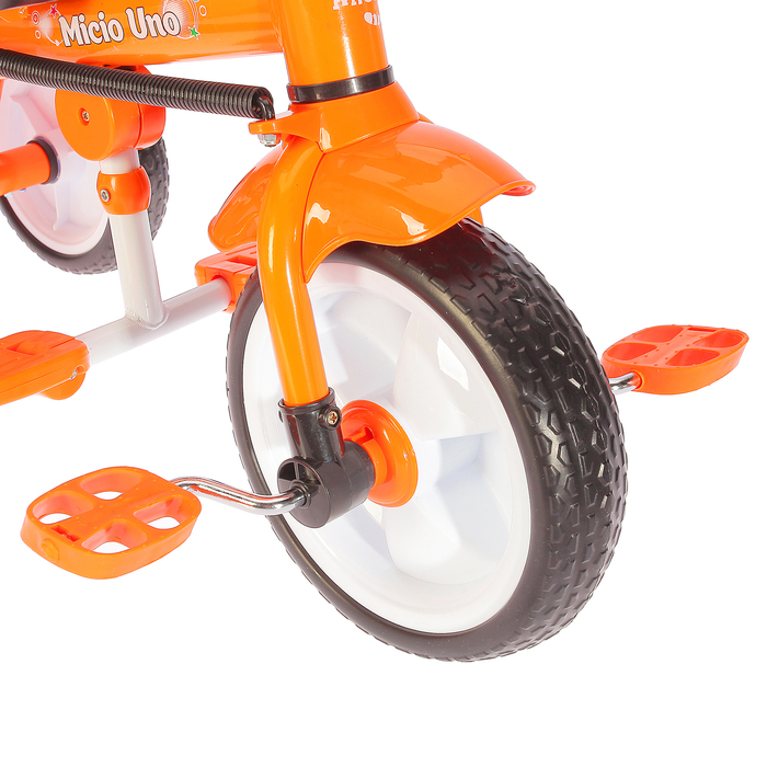Велосипед трехколесный Micio Uno 2018, колеса EVA 10"/8", цвет оранжевый