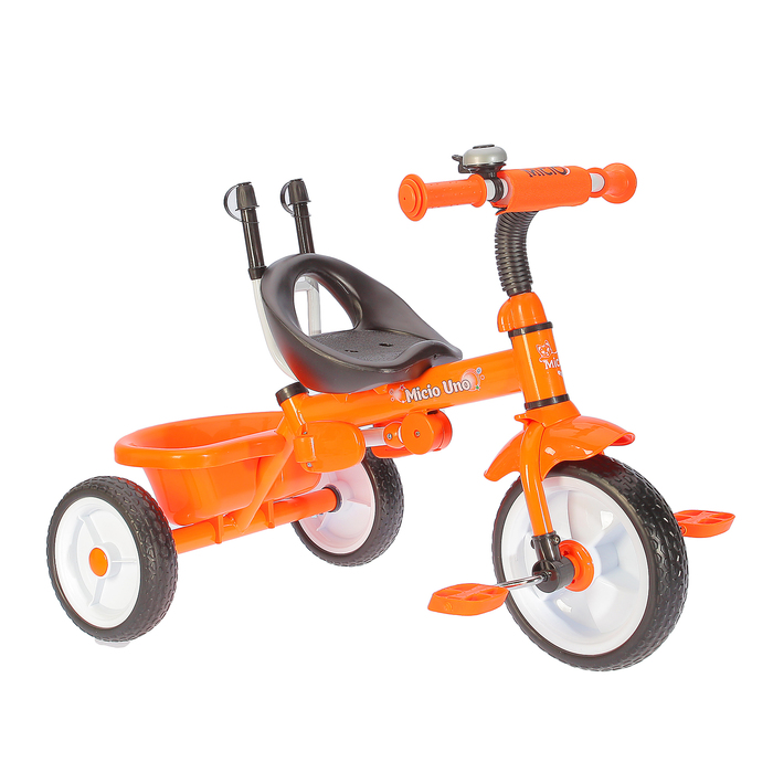 Велосипед трехколесный Micio Uno 2018, колеса EVA 10"/8", цвет оранжевый