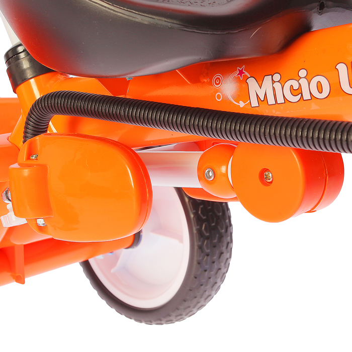 Велосипед трехколесный Micio Uno 2018, колеса EVA 10"/8", цвет оранжевый
