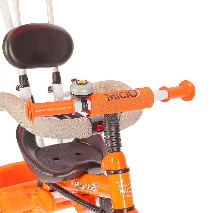 Велосипед трехколесный Micio Uno 2018, колеса EVA 10"/8", цвет оранжевый