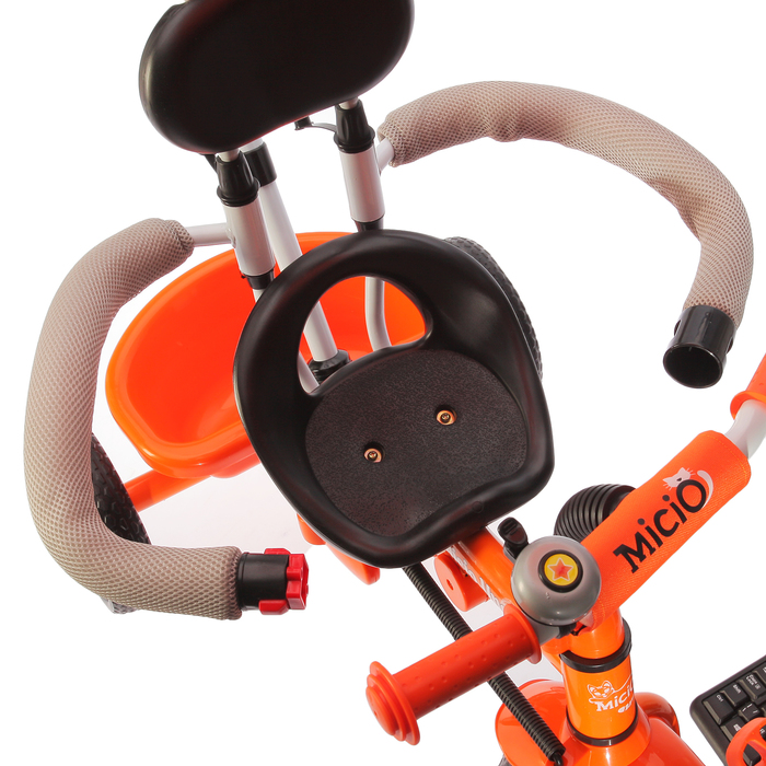 Велосипед трехколесный Micio Uno 2018, колеса EVA 10"/8", цвет оранжевый