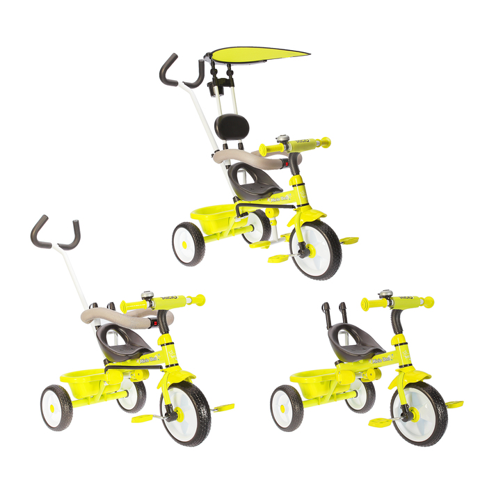 Велосипед трехколесный Micio Uno 2018, колеса EVA 10"/8", цвет салатовый