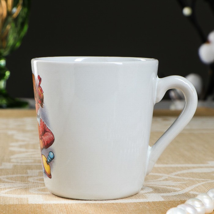 Кружка 210 мл "Алфавит", деколь, микс