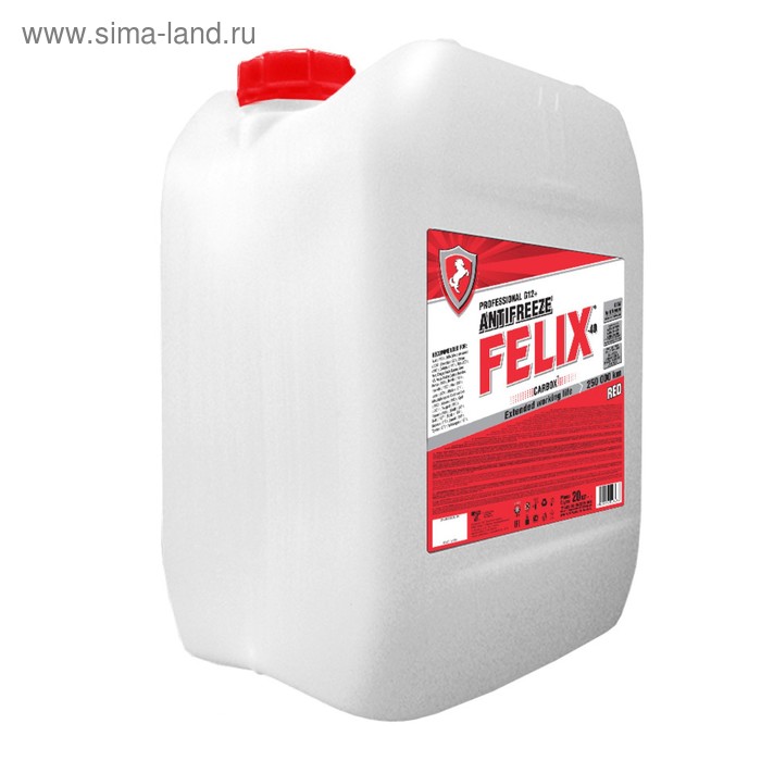 Антифриз FELIX Carbox, 20 кг антифриз felix carbox 40 g12 тс красный 5 кг