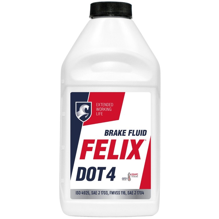 Тормозная жидкость Felix ДОТ4, 455 г тормозная жидкость rosdot 455 г
