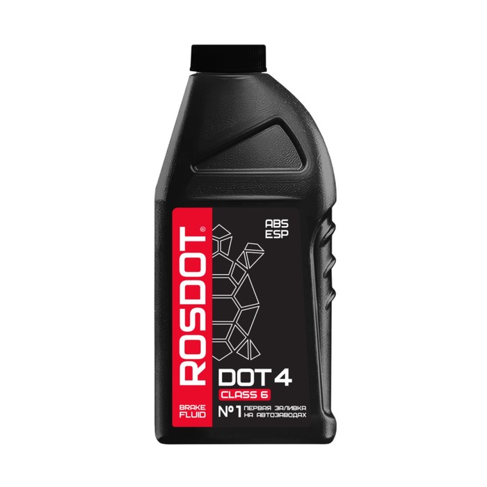 Тормозная жидкость ROSDOT 6, 910 г тормозная жидкость лукойл дот 4 класс 6 910 г 3097259