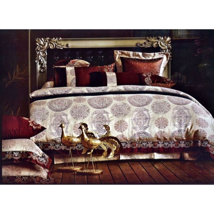 КПБ евро, 230х250, 200х220, 50х70 см, 70х70 по 2 шт, жаккард TJ0400-02