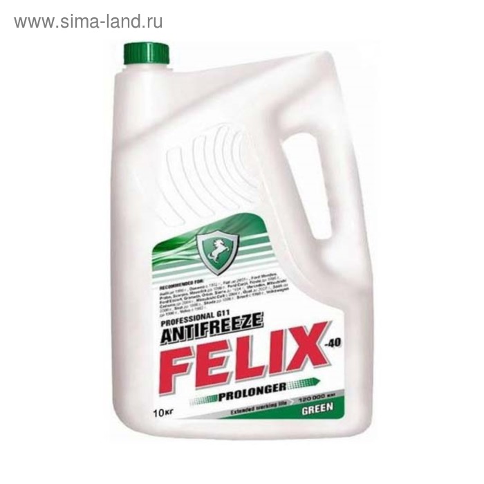 Антифриз FELIX Prolonger, 10 кг антифриз felix prolonger 40 зеленый g11 1 кг