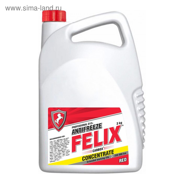 Антифриз FELIX Carbox концентрат, 3 кг антифриз felix carbox 40 g12 тс красный 5 кг